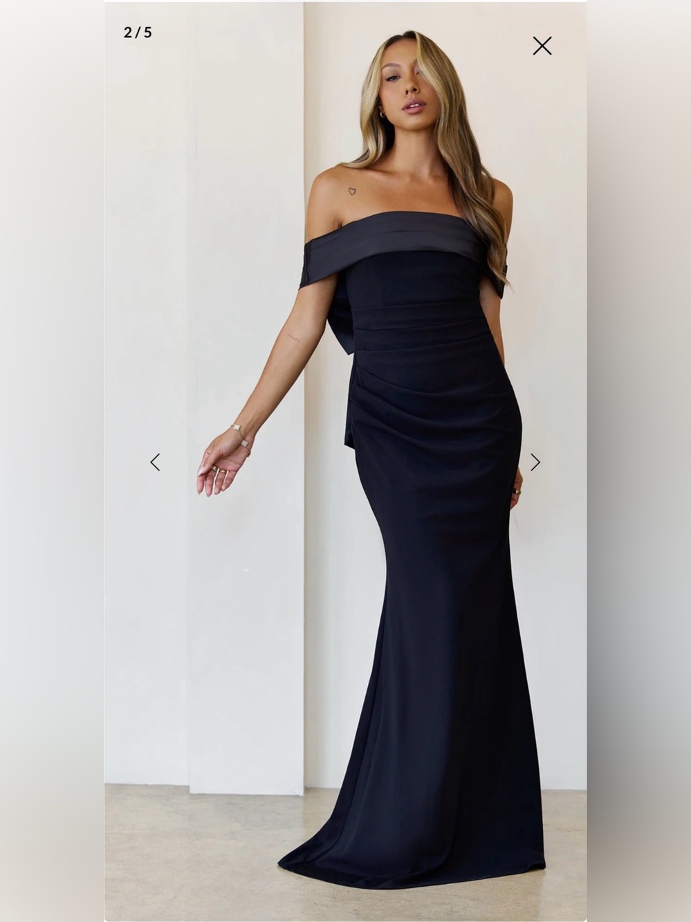 Hello Molly Black One-Shoulder Evening Gown